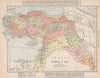 Turkey in Asia. Levant Mesopotamia Iraq. RAND MCNALLY 1912 old antique map