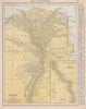 Egypt & Nile River valley. RAND MCNALLY 1912 old antique map plan chart