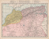 Algeria, Tunisia & Morocco. Sahara Desert. North Africa. RAND MCNALLY 1912 map