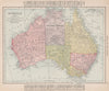 Australia. NT = 'Alexandra Land'. Goldfields. RAND MCNALLY 1912 map