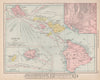 HAWAIIAN ISLANDS. Oahu Lanai Niihau Kauai Maui. Honolulu. RAND MCNALLY 1912 map