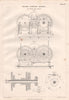 VICTORIAN ENGINEERING DRAWING. Double screwing machine. William More (2) 1847