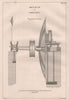 VICTORIAN ENGINEERING DRAWING. Circular saw for cutting veneers. Section 1847