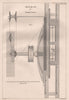 VICTORIAN ENGINEERING DRAWING. Circular saw for cutting veneers  1847 print