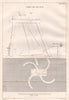 VICTORIAN ENGINEERING DRAWING. Washing mill for cloth (1) 1847 old print