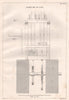 VICTORIAN ENGINEERING DRAWING. Washing mill for cloth (2) 1847 old print