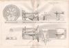 19C ENGINEERING DRAWING. Boring & turning machine. Kinmonds, Hutton & Steel 1847