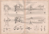 19C ENGINEERING DRAWING. Small self-acting & screw cutting lathe. Walton 1847