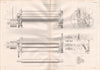 VICTORIAN ENGINEERING DRAWING Plate-bending machine. Robert Napier Glasgow 1847