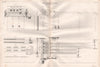 VICTORIAN ENGINEERING DRAWING. Flax spreading machine. P. Fairbairn, Leeds 1847