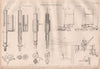 19C ENGINEERING DRAWING. Macnaught & Morin's steam engine indicators 1847