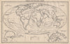 WORLD EXPLORATION. Explorers routes dates centuries. BARTHOLOMEW 1944 old map