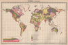 WORLD GEOLOGICAL. Geology. Primary Secondary Tertiary. BARTHOLOMEW 1944 map