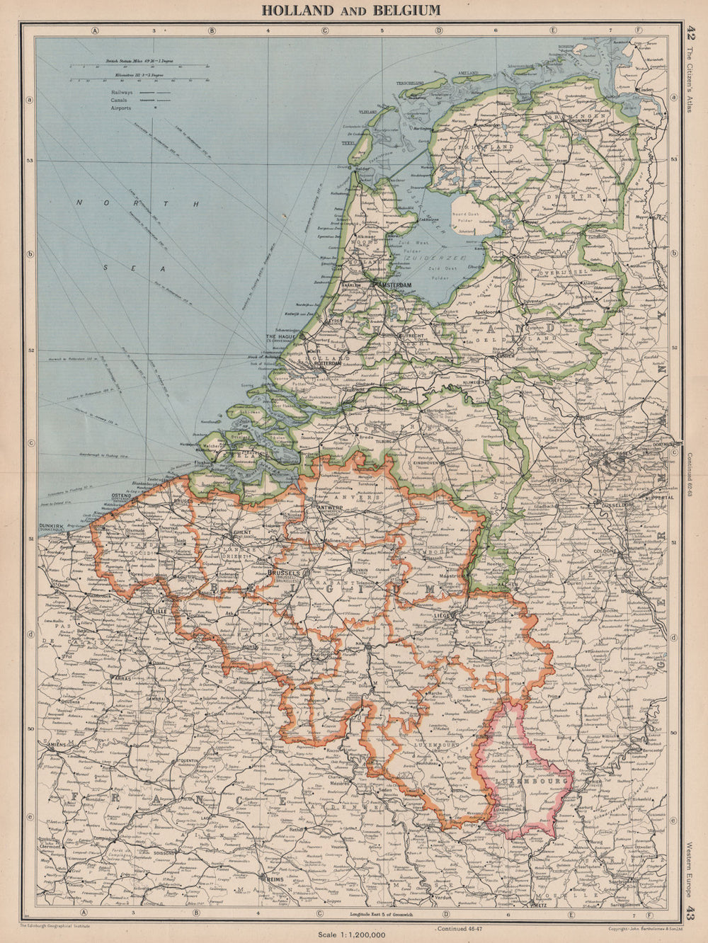 BENELUX. Netherlands shows Noordoostpolder under construction 1944 map