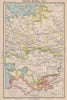 CENTRAL ASIA. Russia Kazak Turkmen Uzbek Kirgiz Tadzhik. BARTHOLOMEW 1944 map