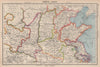 NORTH CHINA. Shandong Hopeh Shansi Kiangsu Shensi. BARTHOLOMEW 1944 old map