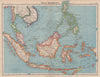 MALAY ARCHIPELAGO Franco-Thai war border changes. East Indies Indonesia 1944 map