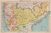 INDIA CENTRAL. Shows Goa & Daman as Portuguese. BARTHOLOMEW 1944 old map