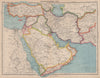 MIDDLE EAST. South-West Asia Trucial Oman (UAE) Dibai (Dubai) Abu Dhabi 1944 map