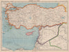 TURKEY & LEVANT. Syria incorporates Lebanon. Palestine predates Israel 1944 map