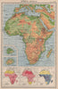 AFRICA PHYSICAL & CLIMATE January July temperature Rainfall BARTHOLOMEW 1944 map