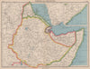 HORN OF AFRICA. Ethiopia French Somaliland Protectorate Somalia 1944 old map