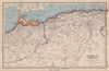ALGERIA AND MOROCCO. showing Spanish Morocco. BARTHOLOMEW 1944 old vintage map