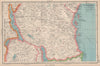 TANGANYIKA. South Tanzania. Zanzibar Protectorate. BARTHOLOMEW 1944 old map