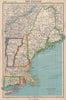 NEW ENGLAND. Connecticut Massachusetts Vermont NH Maine RI. BARTHOLOMEW 1944 map