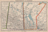SASKATCHEWAN & MANITOBA. provinces. Canada. Railways. BARTHOLOMEW 1944 old map