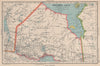 ONTARIO NORTH. Railways. James Bay. Canada. BARTHOLOMEW 1944 old vintage map