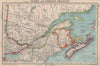 QUEBEC & MARITIME PROVINCES. NS Prince Edward Island NB. BARTHOLOMEW 1944 map
