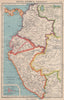 ANDEAN STATES w/ Ecuadorian–Peruvian War (Guerra del 41) border changes 1944 map