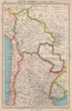 SOUTH AMERICA. Bolivia Paraguay Uruguay Northern Chile & Argentina 1944 map