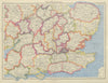 SOUTHERN ENGLAND. Isle of Ely a separate county from Cambridgeshire 1947 map