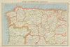 IBERIA N WEST. Spain Portugal. Galicia Asturias Castilla/Leon Cantabria 1947 map