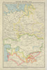 CENTRAL ASIA. Russia Kazak Turkmen Uzbek Kirgiz Tadzhik. BARTHOLOMEW 1947 map