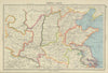 NORTH CHINA. Shandong Hopeh Shansi Kiangsu Shensi. BARTHOLOMEW 1947 old map