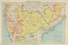 INDIA CENTRAL. Shows Goa & Daman as Portuguese. BARTHOLOMEW 1947 old map