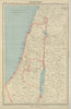 PALESTINE & TRANSJORDAN. Predates State of Israel. Inc. Gaza, ex. Golan 1947 map