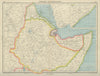 HORN OF AFRICA. Ethiopia French Somaliland Protectorate Somalia 1947 old map