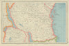 TANGANYIKA. South Tanzania. Zanzibar Protectorate. BARTHOLOMEW 1947 old map