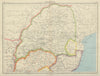 TRANSVAAL. South Africa. Railways. Swaziland Natal. BARTHOLOMEW 1947 old map