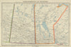 SASKATCHEWAN & MANITOBA. provinces. Canada. Railways. BARTHOLOMEW 1947 old map