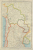 SOUTH AMERICA. Bolivia Paraguay Uruguay Northern Chile & Argentina 1947 map