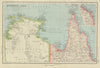 NORTHERN AUSTRALIA. Cape York. Gulf of Carpentaria. Queensland NT 1947 old map