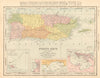 PUERTO RICO. Inset Port San Juan. RAND MCNALLY 1906 old antique map plan chart