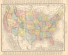 United States. USA. RAND MCNALLY 1906 old antique vintage map plan chart