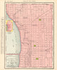 St. Joseph town city map plan. Missouri. RAND MCNALLY 1906 old antique