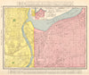 Kansas City town city map plan. Missouri/Kansas. RAND MCNALLY 1906 old